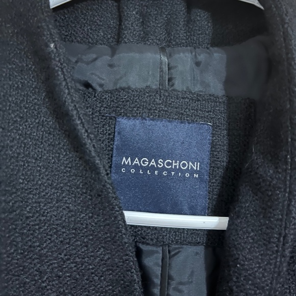 Magaschoni Black Peplum Wide Sleeve Blazer Jacket w/ a Bow in the Back Sz-XS-S - Picture 4 of 7